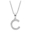 LOTUS Silver Halskette Buchstabe C 925 Silber LP1958-1/C Zirkonia JLP1958-1-C