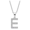 LOTUS Silver Halskette Buchstabe E 925 Silber LP1958-1/E Zirkonia JLP1958-1-E