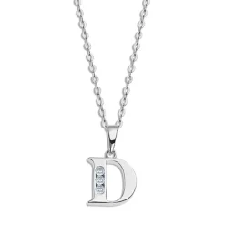 LOTUS Silver Halskette Buchstabe D 925 Silber Lotus Silver Trendy JLP3054-1-D