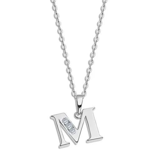 LOTUS Silver Halskette Buchstabe M 925 Silber Lotus Silver Trendy JLP3054-1-M