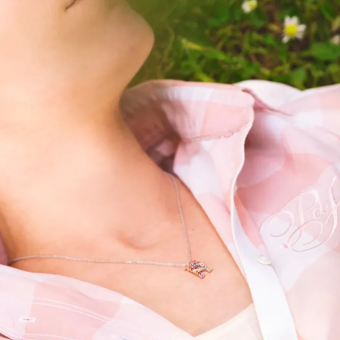 LOTUS Silver Halskette Buchstabe R Lotus Silver Pure Essential JLP3426-1-R