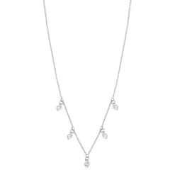 LOTUS Silver Halskette 5er Set Zirkonia Weiß 5mm 925 Silber Trendy JLP3190-1-1