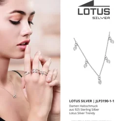 LOTUS Silver Halskette 5er Set Zirkonia Weiß 5mm 925 Silber Trendy JLP3190-1-1