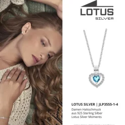 LOTUS Silver Halskette Herz 925 Silber Lotus Silver Moments JLP3555-1-4
