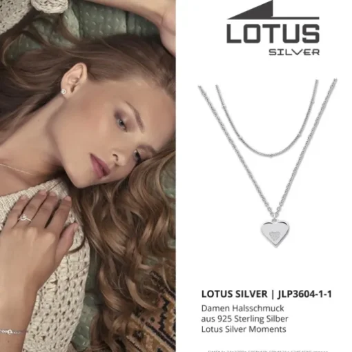 LOTUS Silver Halskette Herz 925 Silber Lotus Silver Moments JLP3604-1-1