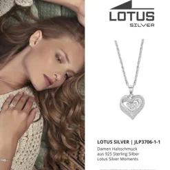 LOTUS Silver Halskette Herz 925 Silber Lotus Silver Moments JLP3706-1-1