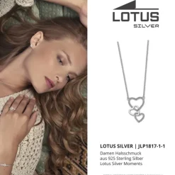 LOTUS Silver Halskette Herz 925 Silber Zirkonia Moments JLP1817-1-1