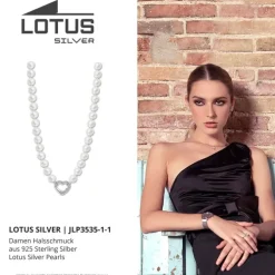 LOTUS Silver Halskette Herz 925 Silber Lotus Silver Pearls JLP3535-1-1