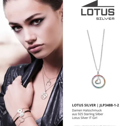 LOTUS Silver Halskette Herz 925 Silber Lotus Silver IT Girl JLP3488-1-2