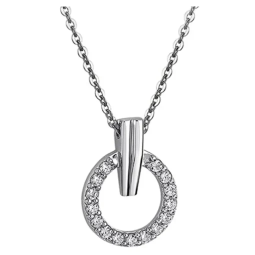 LOTUS Silver Halskette Kreis 925 Silber LP1523-1/1 Zirkonia weiß JLP1523-1-1