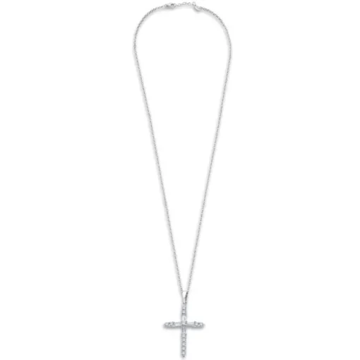 LOTUS Silver Halskette Kreuz 925 Silber weiß Zirkonia Pure Essential JLP3067-1-1
