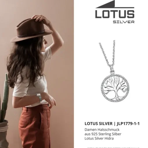 LOTUS Silver Halskette Lebensbaum 925 Silber LP1779-1/1 Zirkonia JLP1779-1-1