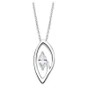 LOTUS Silver Halskette Oval 925 Silber LP1910-1/1 weiß Zirkonia JLP1910-1-1