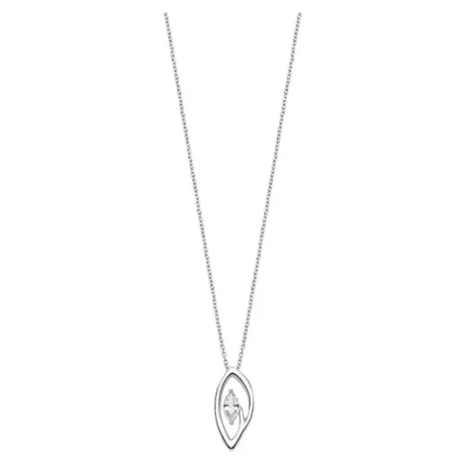 LOTUS Silver Halskette Oval 925 Silber LP1910-1/1 weiß Zirkonia JLP1910-1-1