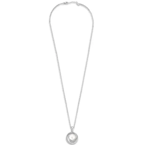 LOTUS Silver Halskette Perle 925 Silber weiß Zirkonia Zuchtperle JLP3095-1-1