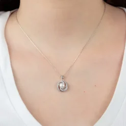LOTUS Silver Halskette Perle 925 Silber weiß Zirkonia Zuchtperle JLP3095-1-1