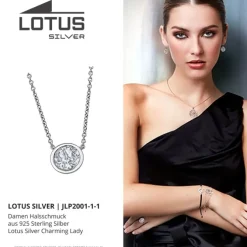 LOTUS Silver Halskette Rund 925 Silber LP2001-1/1 Zirkonias JLP2001-1-1