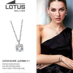 LOTUS Silver Halskette Rund 925 Silber LP2005-1/1 Zirkonias JLP2005-1-1
