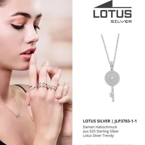 LOTUS Silver Halskette Schlüssel 925 Silber Lotus Silver Trendy JLP3703-1-1