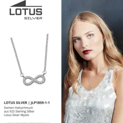LOTUS Silver Halskette Unendlich 925 Silber LP1859-1/1 Zirkonia JLP1859-1-1