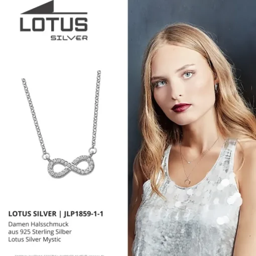 LOTUS Silver Halskette Unendlich 925 Silber LP1859-1/1 Zirkonia JLP1859-1-1