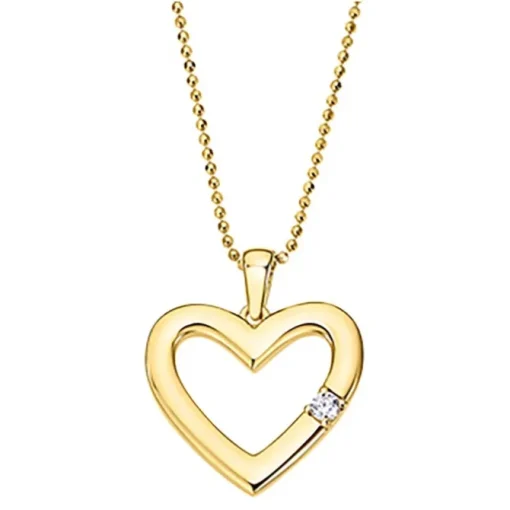LOTUS Silver Halskette Zirkonia Herz Gold 925 Silber Moments JLP3217-1-2
