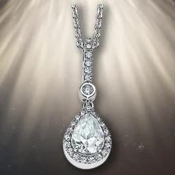 LOTUS Silver Halskette Zirkoniastein Silber Zirkonia Pure Essential JLP1592-1-1