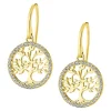 LOTUS Silver Ohrhänger Lebensbaum SILBER LP1746-4/2 gold Zirkonia JLP1746-4-2