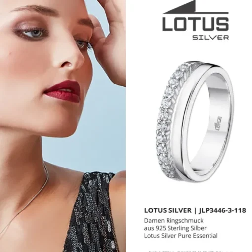 LOTUS Silver Ring 925 Silber Lotus Silver Pure Essential JLP3446-3-118