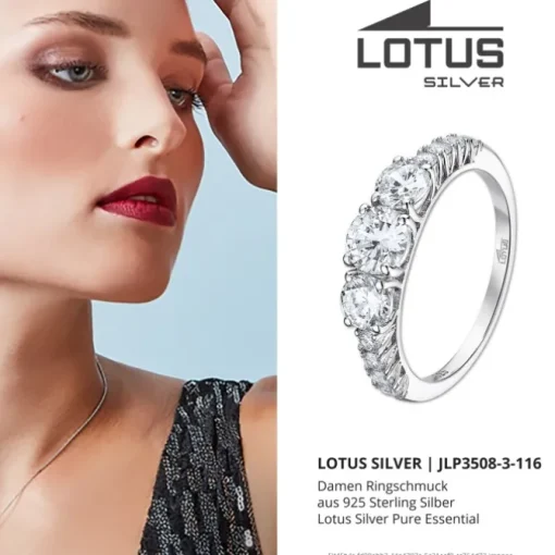 LOTUS Silver Ring 925 Silber Lotus Silver Pure Essential JLP3508-3-116