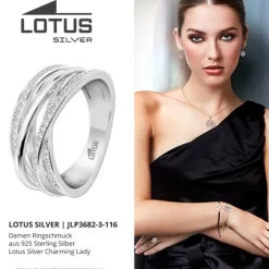 LOTUS Silver Ring 925 Silber Lotus Silver Charming Lady JLP3682-3-116