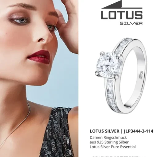LOTUS Silver Ring 925 Silber Lotus Silver Pure Essential JLP3444-3-114