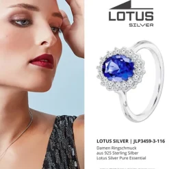 LOTUS Silver Ring 925 Silber Lotus Silver Pure Essential JLP3459-3-116
