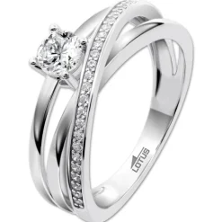 LOTUS Silver Ring Zirkoniastein 925 Silber Lotus Silver Trendy JLP3732-3-116