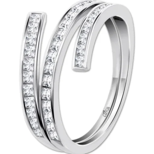 LOTUS Silver Ring Zirkoniastein 925 Silber Lotus Silver Trendy JLP3731-3-118