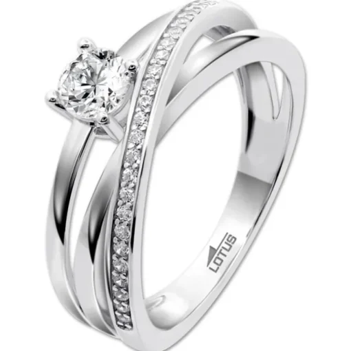 LOTUS Silver Ring Zirkoniastein 925 Silber Lotus Silver Trendy JLP3732-3-114