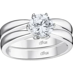 LOTUS Silver Ring Zirkoniastein 925 Silber Lotus Silver Trendy JLP3509-3-116