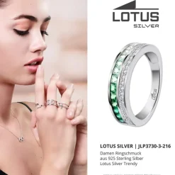 LOTUS Silver Ring Zirkoniastein 925 Silber Lotus Silver Trendy JLP3730-3-216