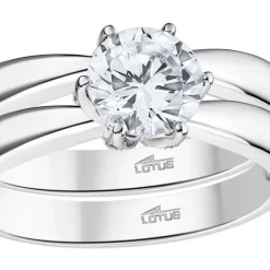 LOTUS Silver Ring Zirkoniastein 925 Silber Lotus Silver Trendy JLP3509-3-118