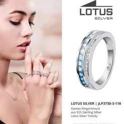 LOTUS Silver Ring Zirkoniastein 925 Silber Lotus Silver Trendy JLP3730-3-118