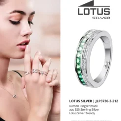LOTUS Silver Ring Zirkoniastein 925 Silber Lotus Silver Trendy JLP3730-3-212