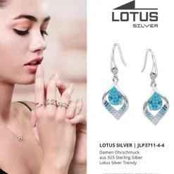 LOTUS Silver Zirkoniastein 925 Silber Lotus Silver Trendy JLP3711-4-4