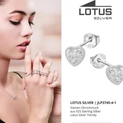 LOTUS Silver Zirkoniastein 925 Silber Lotus Silver Trendy JLP3745-4-1