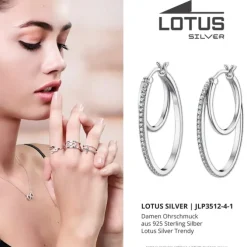 LOTUS Silver Zirkoniastein 925 Silber Lotus Silver Trendy JLP3512-4-1