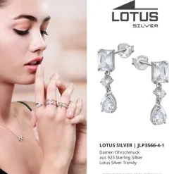 LOTUS Silver Zirkoniastein 925 Silber Lotus Silver Trendy JLP3566-4-1