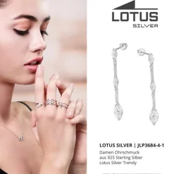 LOTUS Silver Zirkoniastein 925 Silber Lotus Silver Trendy JLP3684-4-1