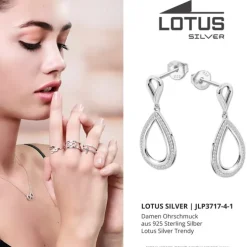 LOTUS Silver Zirkoniastein 925 Silber Lotus Silver Trendy JLP3717-4-1