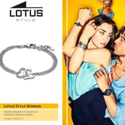 Lotus Style Armband Damen Edelstahl silber LS1912-2/1 Woman`s Heart JLS1912-2-1
