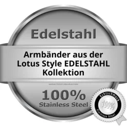 LOTUS Style Armband Damen Herren LS1827-2/1 Leder schwarz JLS1827-2-1