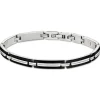 LOTUS Style Armband Herren LS1803-2/1 Edelstahl silber schwarz JLS1803-2-1